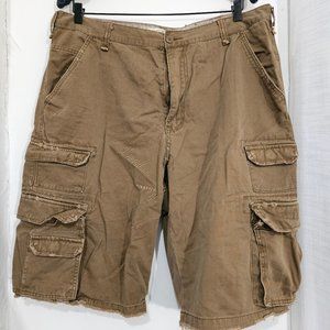 UNISEX Garment Dye multi-pocket 100% Cotton cargo shorts